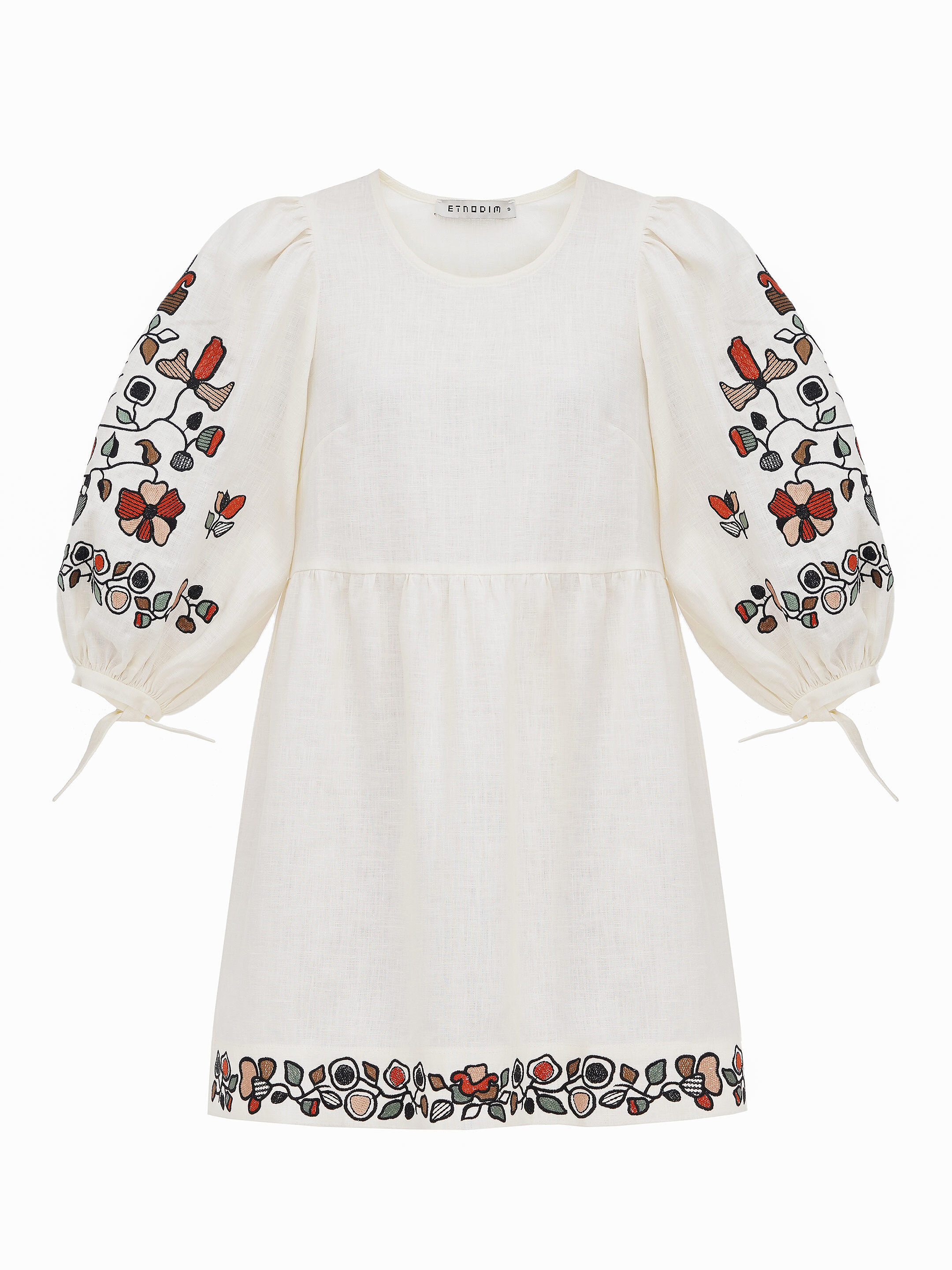 Лляна сукня з вишивкою «Zadorozhniy Dress» онлайн
