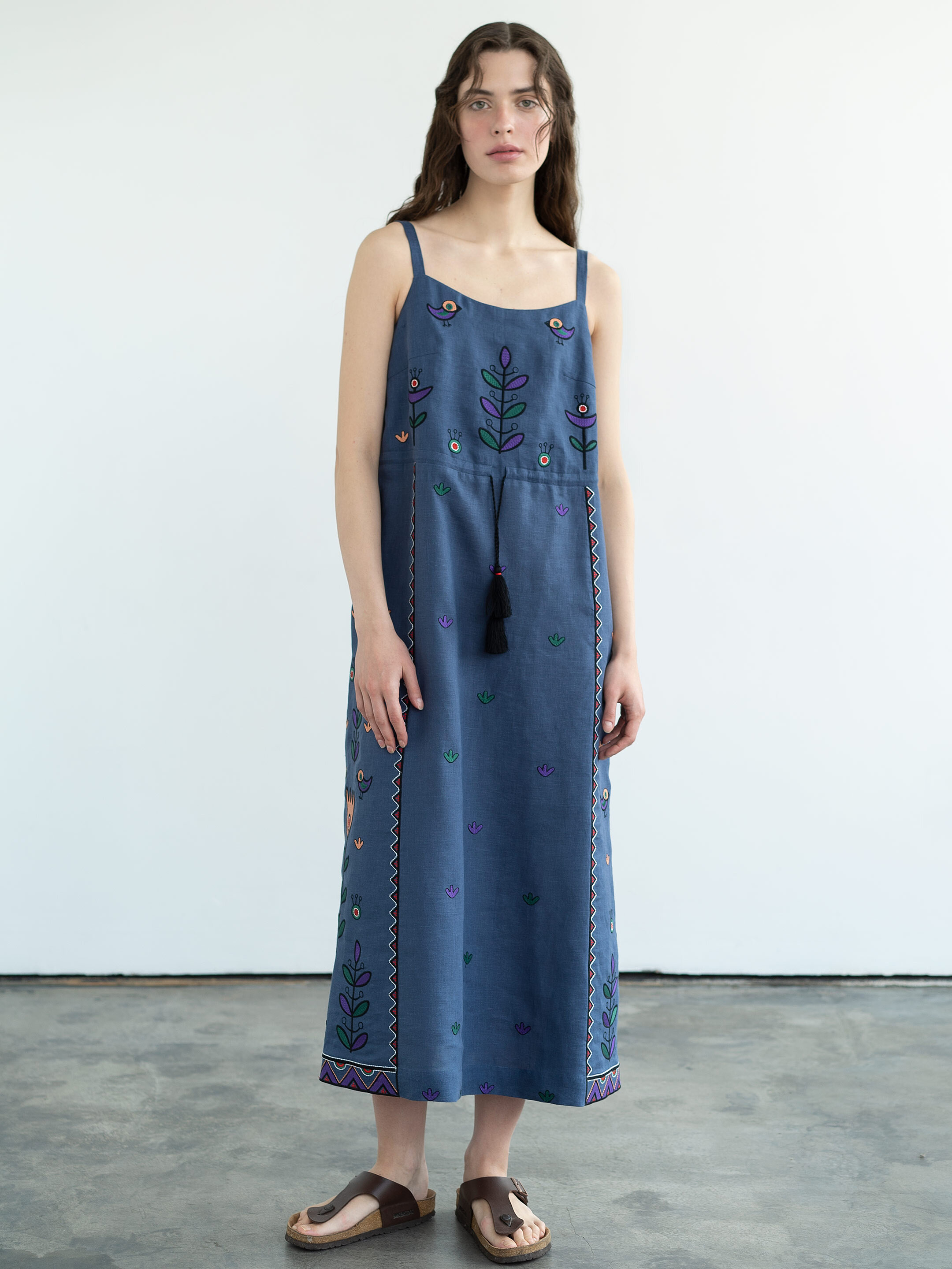 Сукня-сарафан з вишивкою «Gushul Dress» Купити